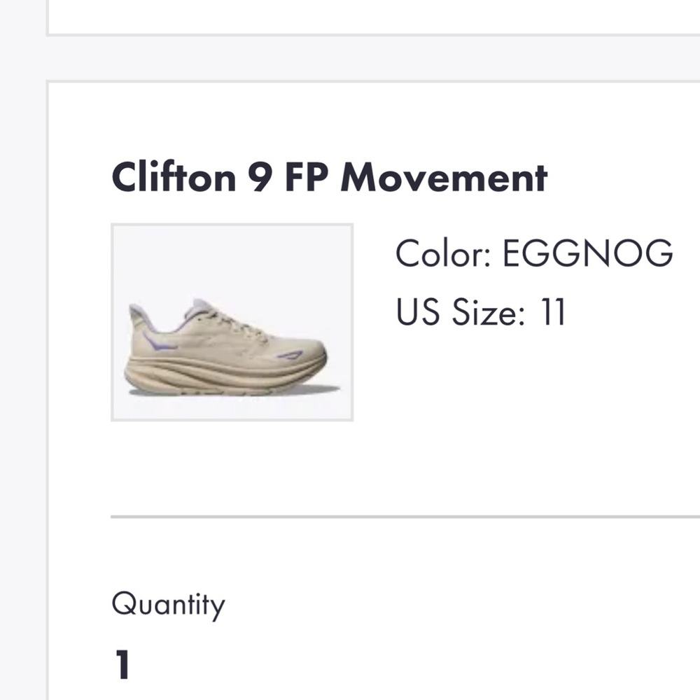 Hoka Clifton 9 FP Movement Sneakers - Eggnog